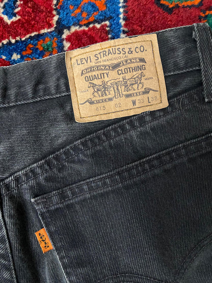Vintage Levi's 615 Orange Tab Grey Straight Jeans W32