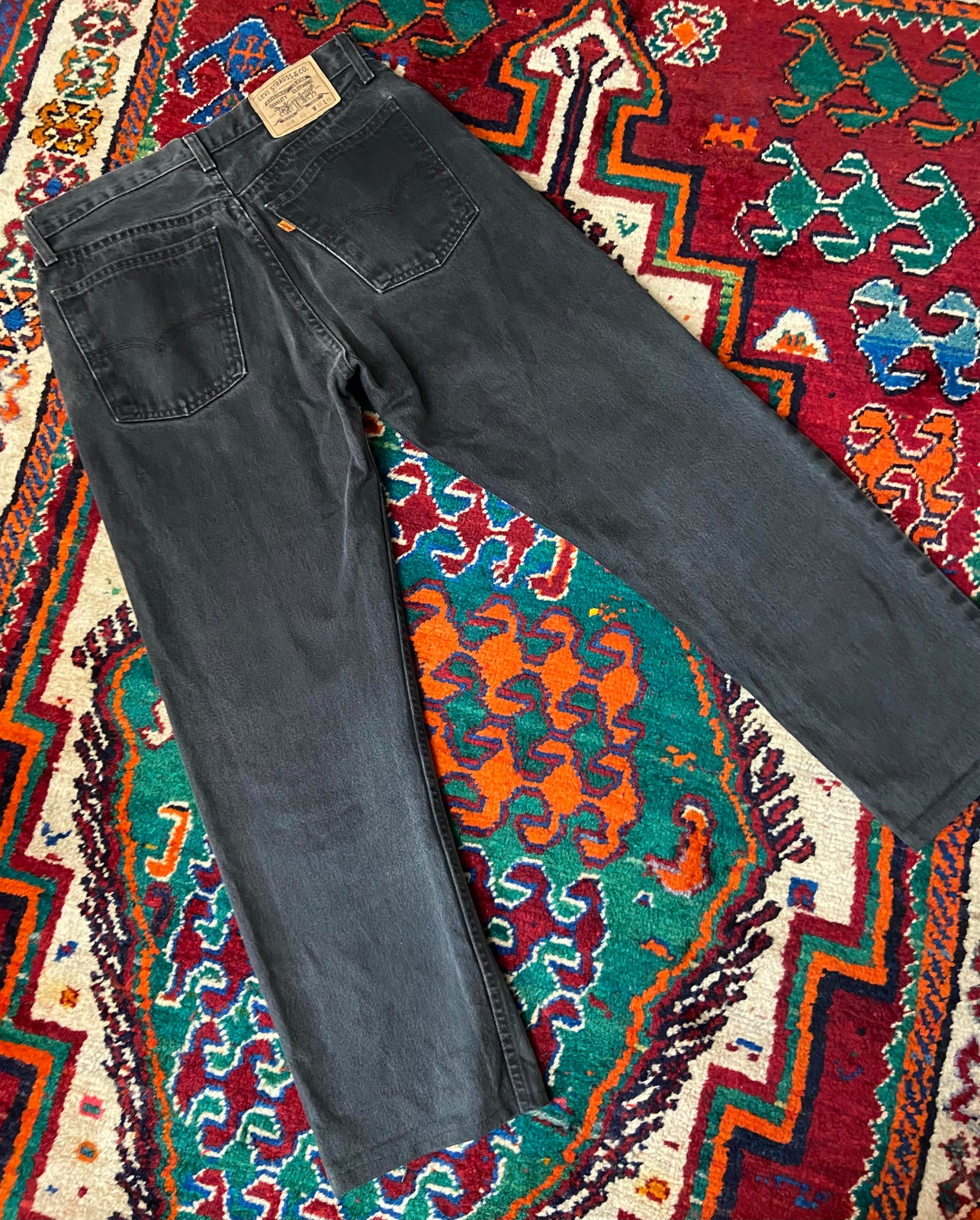 Vintage Levi's 615 Orange Tab Grey Straight Jeans W32