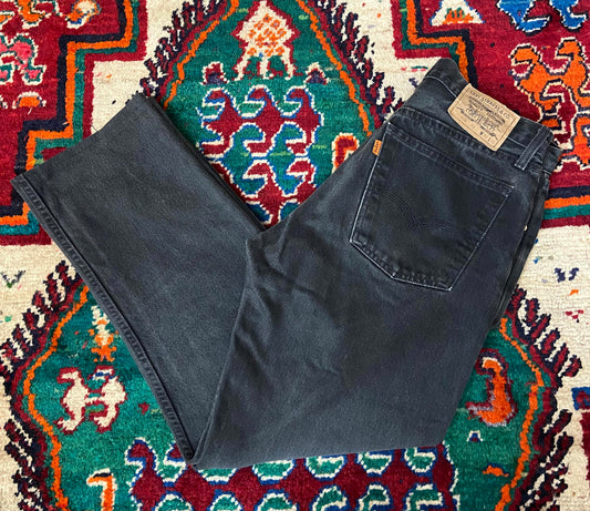 Vintage Levi's 615 Orange Tab Grey Straight Jeans W32