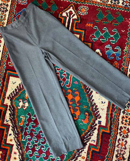 Vintage 1970s Grey Levis Straight Leg Trousers W28