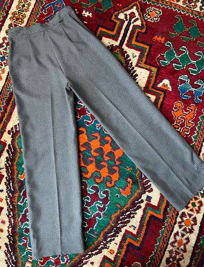 Vintage 1970s Grey Levis Straight Leg Trousers W28