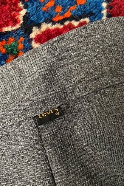 Vintage 1970s Grey Levis Straight Leg Trousers W28
