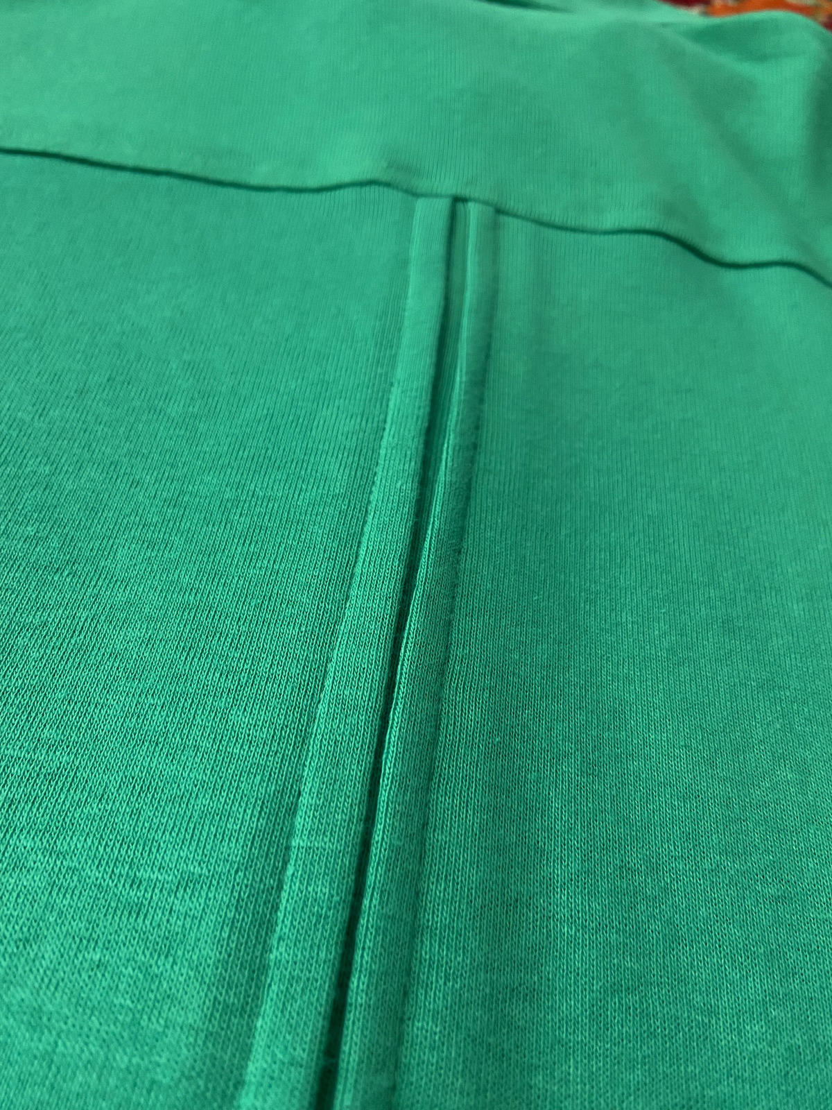 Vintage 1970s Green Dagger Collar Polo Shirt