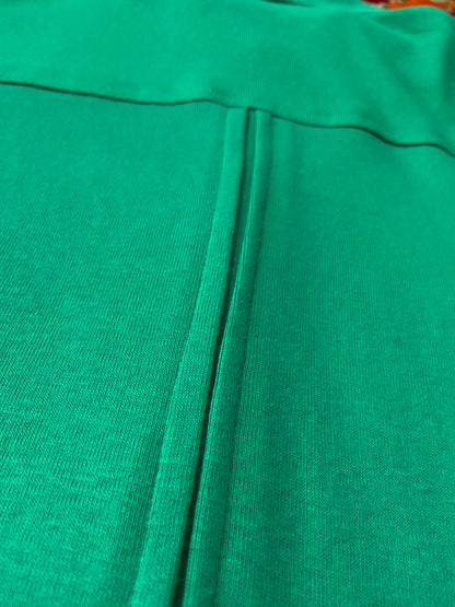 Vintage 1970s Green Dagger Collar Polo Shirt