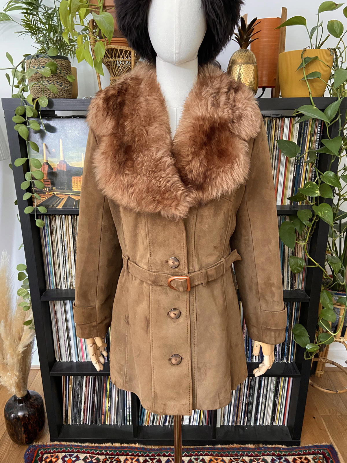 Vintage 1970s Taupe Suede Penny Lane Jacket