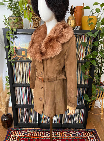 Vintage 1970s Taupe Suede Penny Lane Jacket