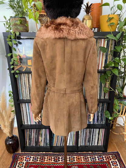 Vintage 1970s Taupe Suede Penny Lane Jacket