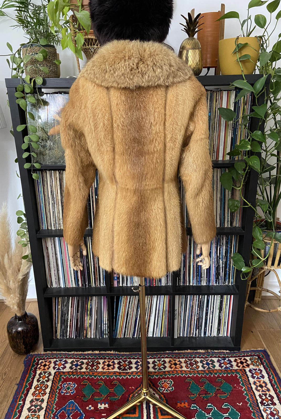 Vintage 1970s Gold Suede Panel Penny Lane Coat