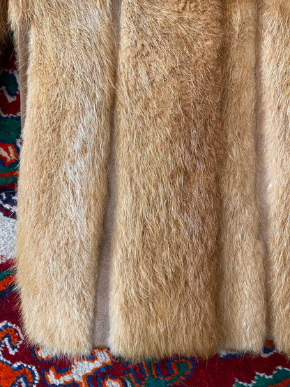 Vintage 1970s Gold Suede Panel Penny Lane Coat