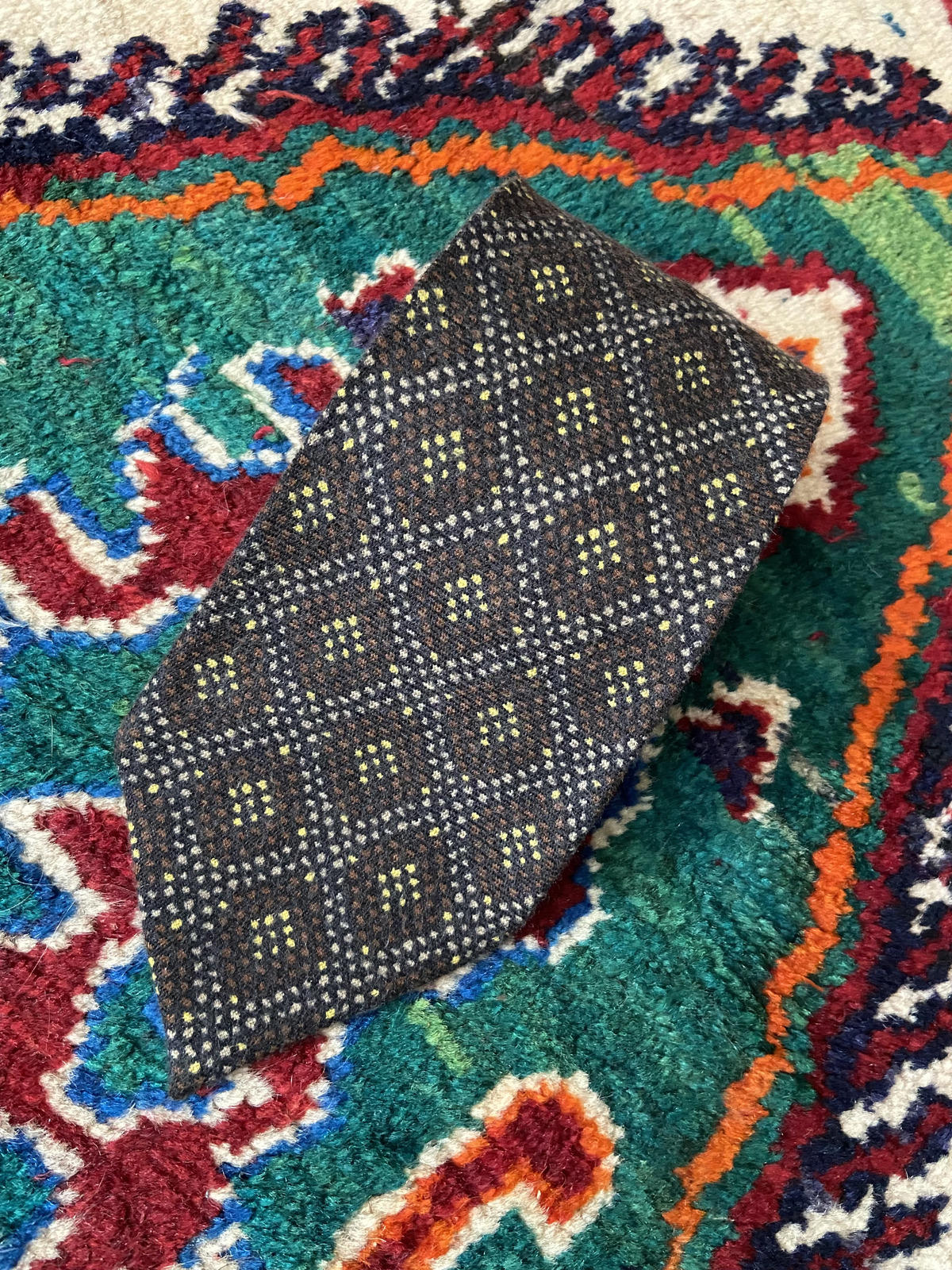 Vintage 1970s Ermenegildo Zegna Cashmere/Wool Kipper Tie