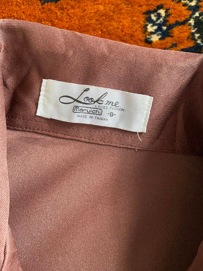 Vintage 1970s Brown Jersey Shirt