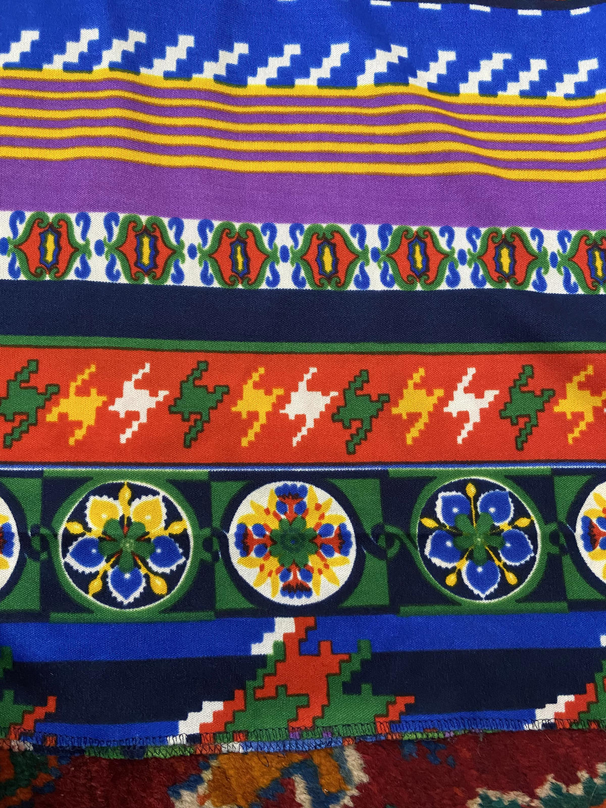 Vintage 1970s Psychedelic Halterneck Maxi Dress