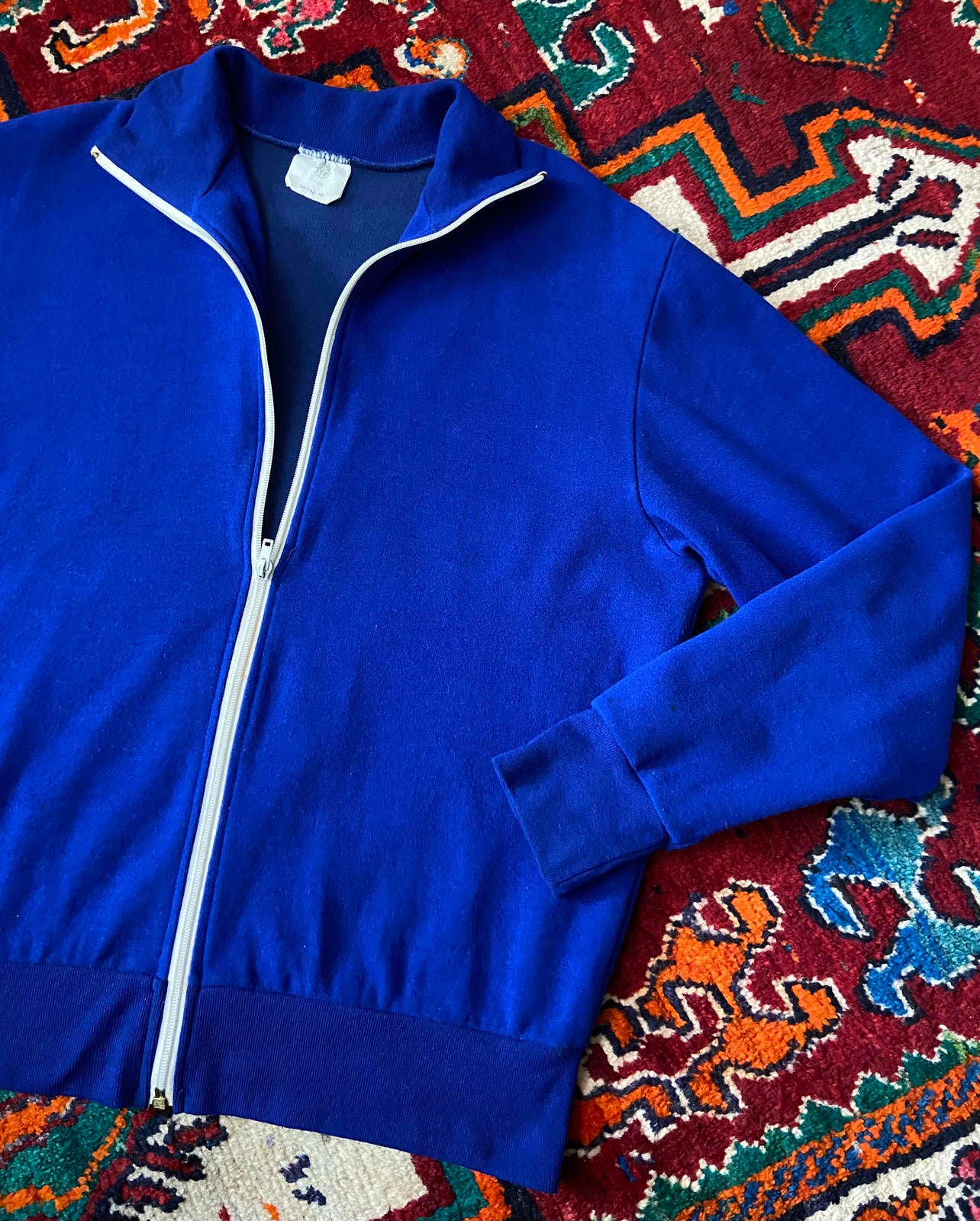 Vintage 1980s Royal Blue Track Top