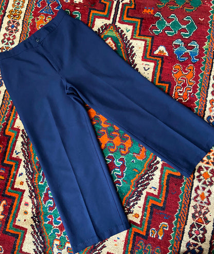 Vintage 1970s Navy Wide Leg Levis Trousers W36