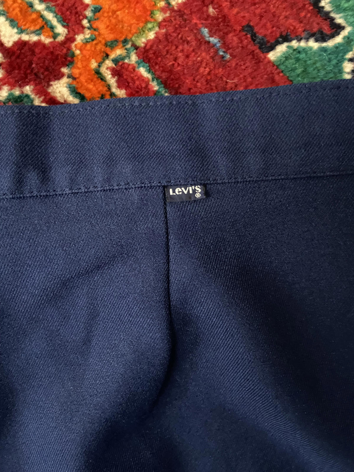 Vintage 1970s Navy Wide Leg Levis Trousers W36