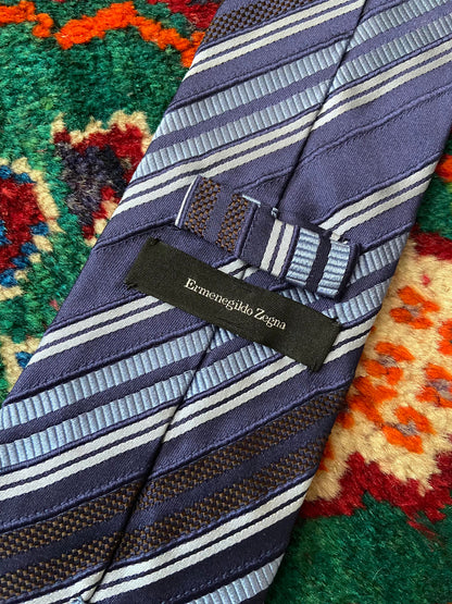 Vintage Ermenegildo Zegna Striped Silk Tie