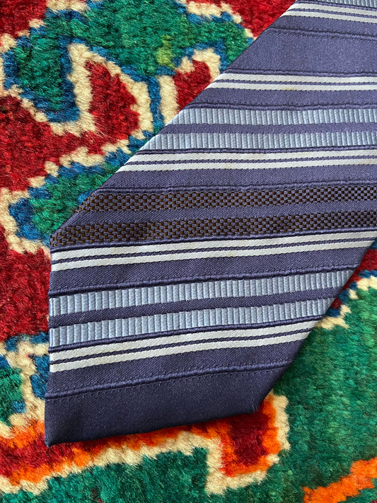 Vintage Ermenegildo Zegna Striped Silk Tie
