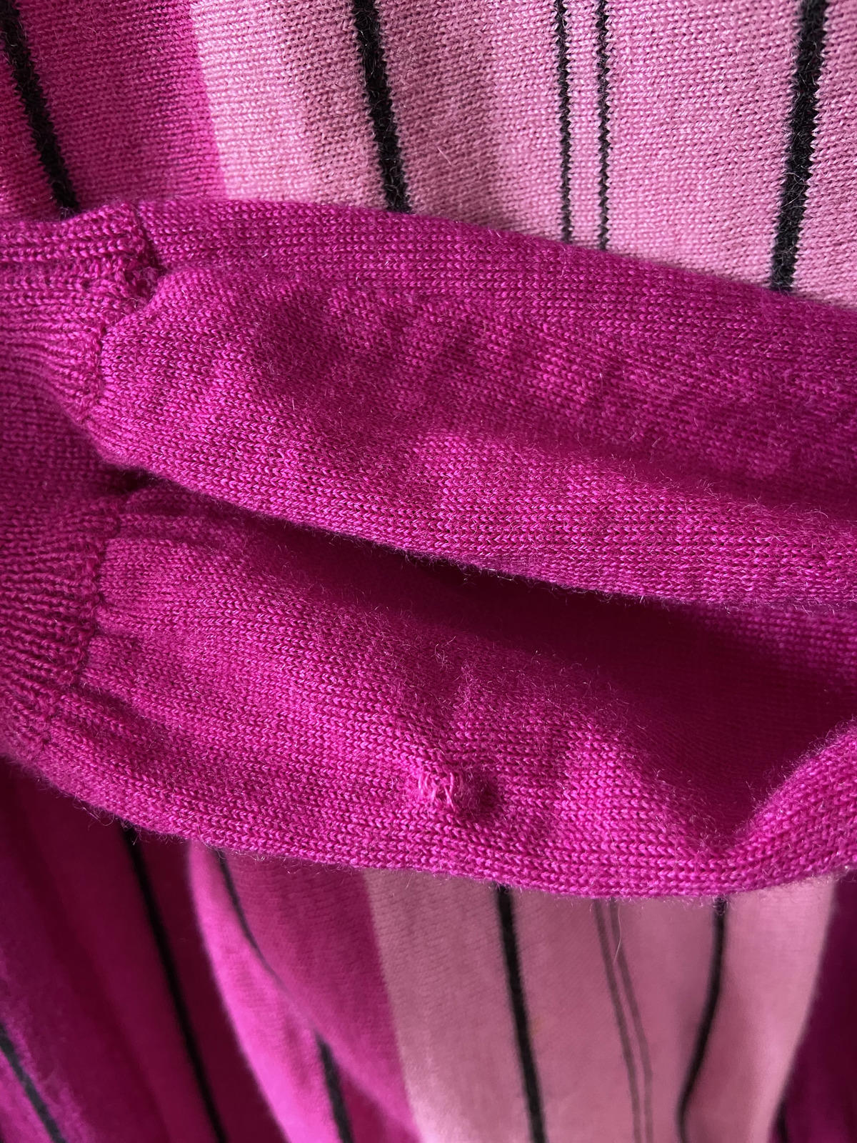 Vintage 1980s Magenta Knit Polo Top