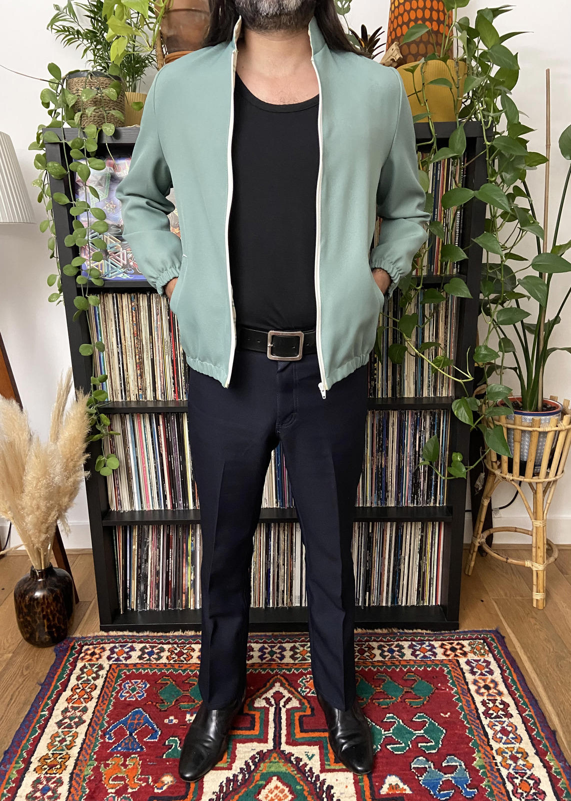 Vintage 1970s Green Sports Jacket