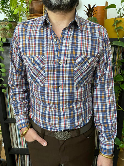 Vintage 1980s Levi's White Tab Checked Shirt