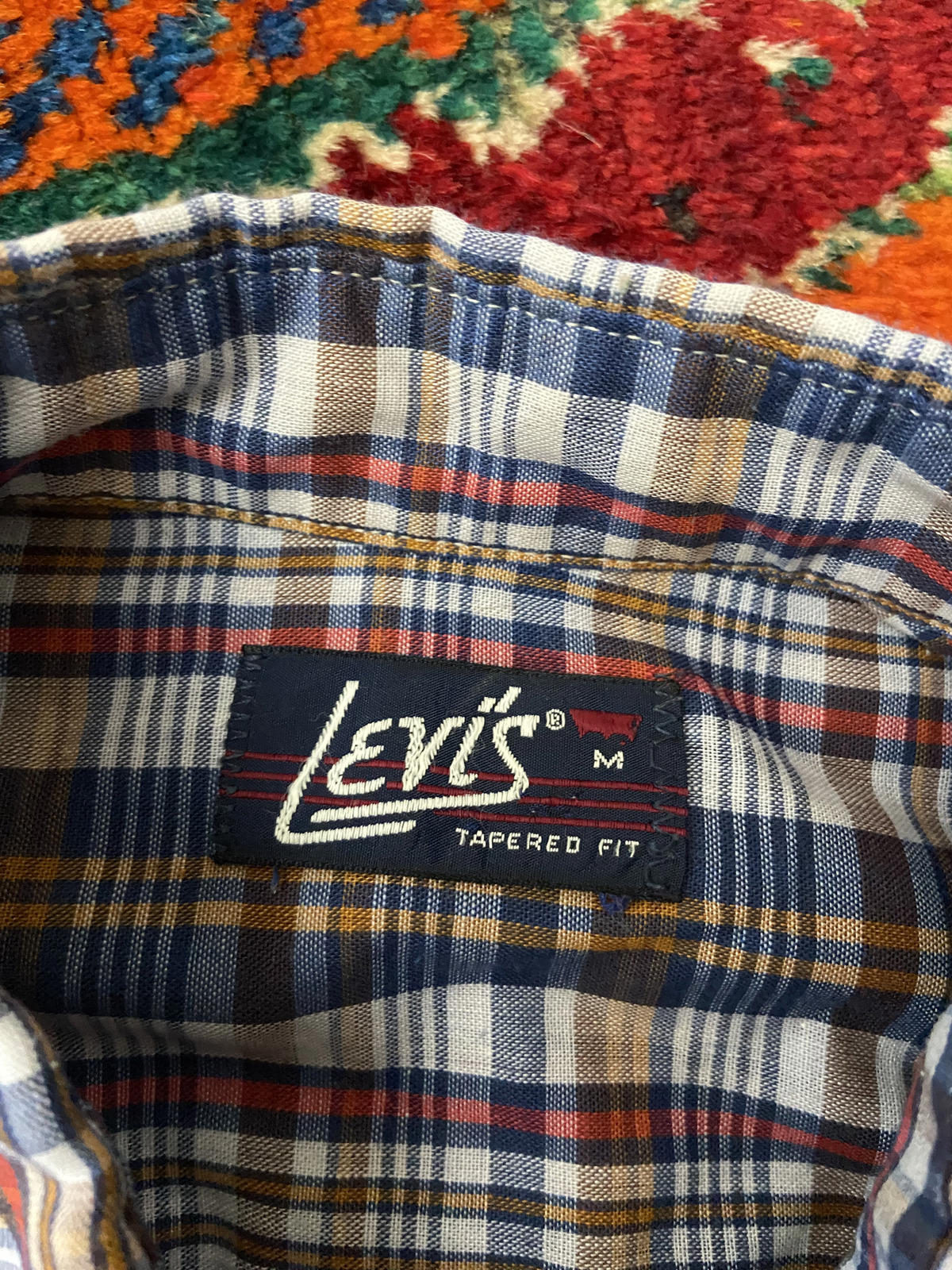 Vintage 1980s Levi's White Tab Checked Shirt