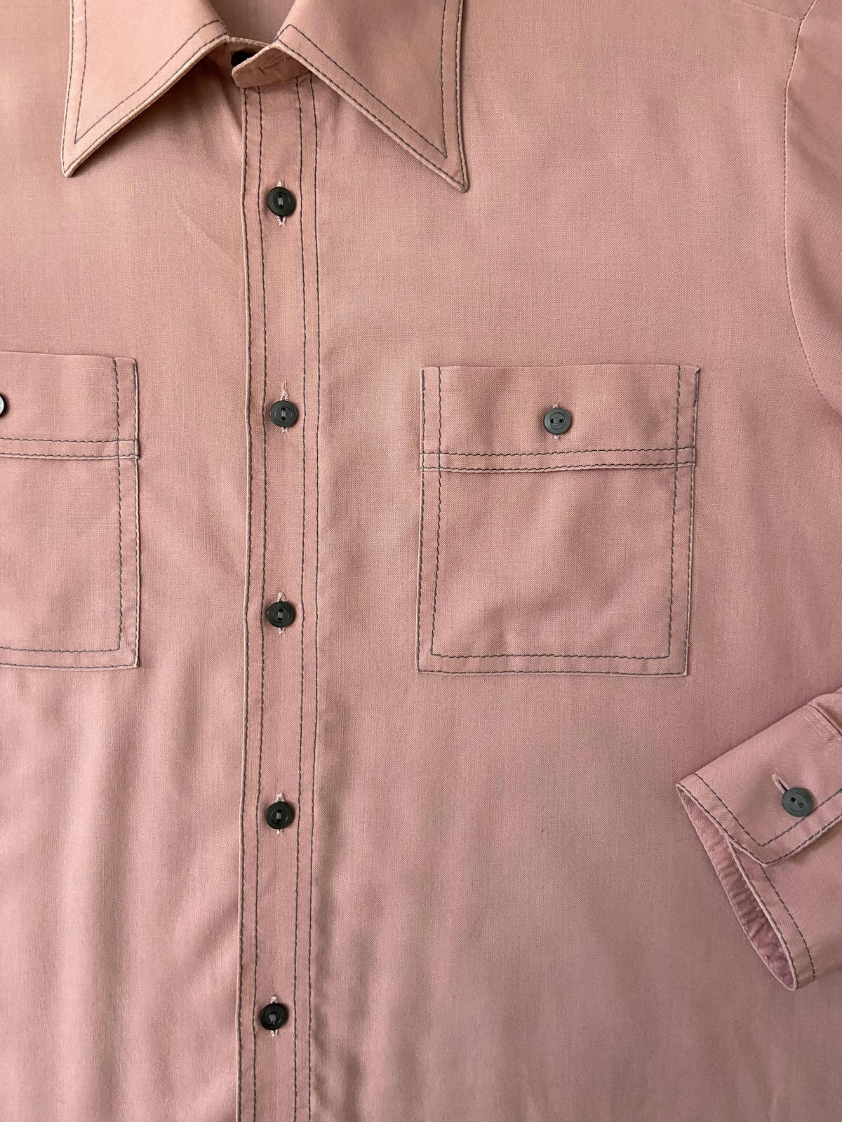 Vintage 1970s Dusty Pink St Michael Shirt