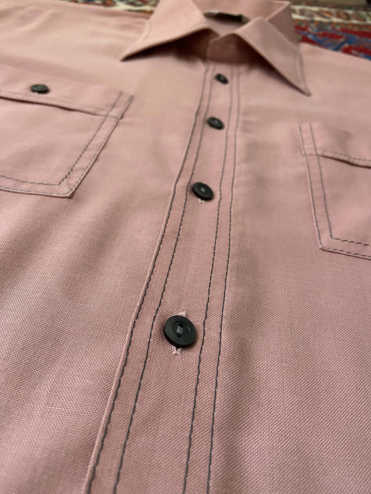 Vintage 1970s Dusty Pink St Michael Shirt