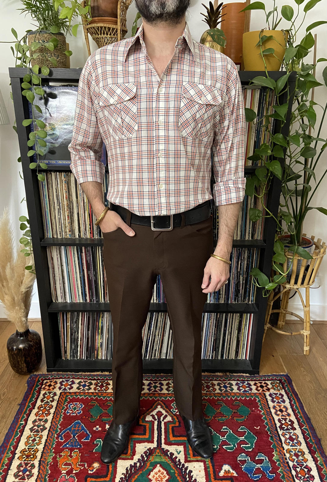Vintage 1970s Deadstock Checked Shirt