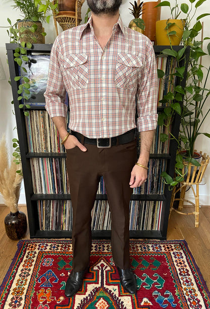 Vintage 1970s Deadstock Checked Shirt
