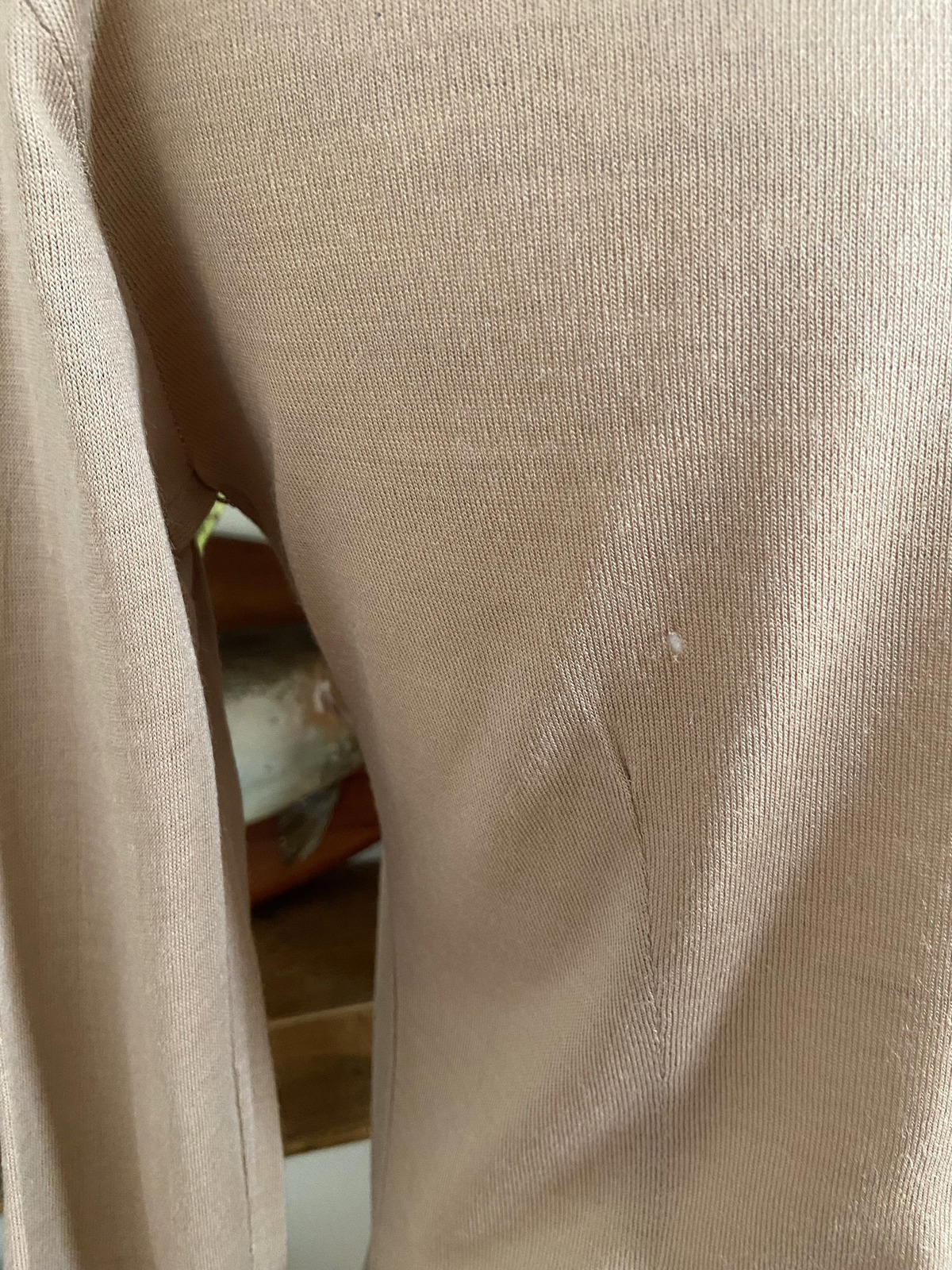 Vintage 1970s Beige Beagle Collar Jersey Shirt
