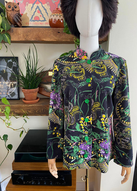 Vintage 1960s Psychedelic Print Shirt
