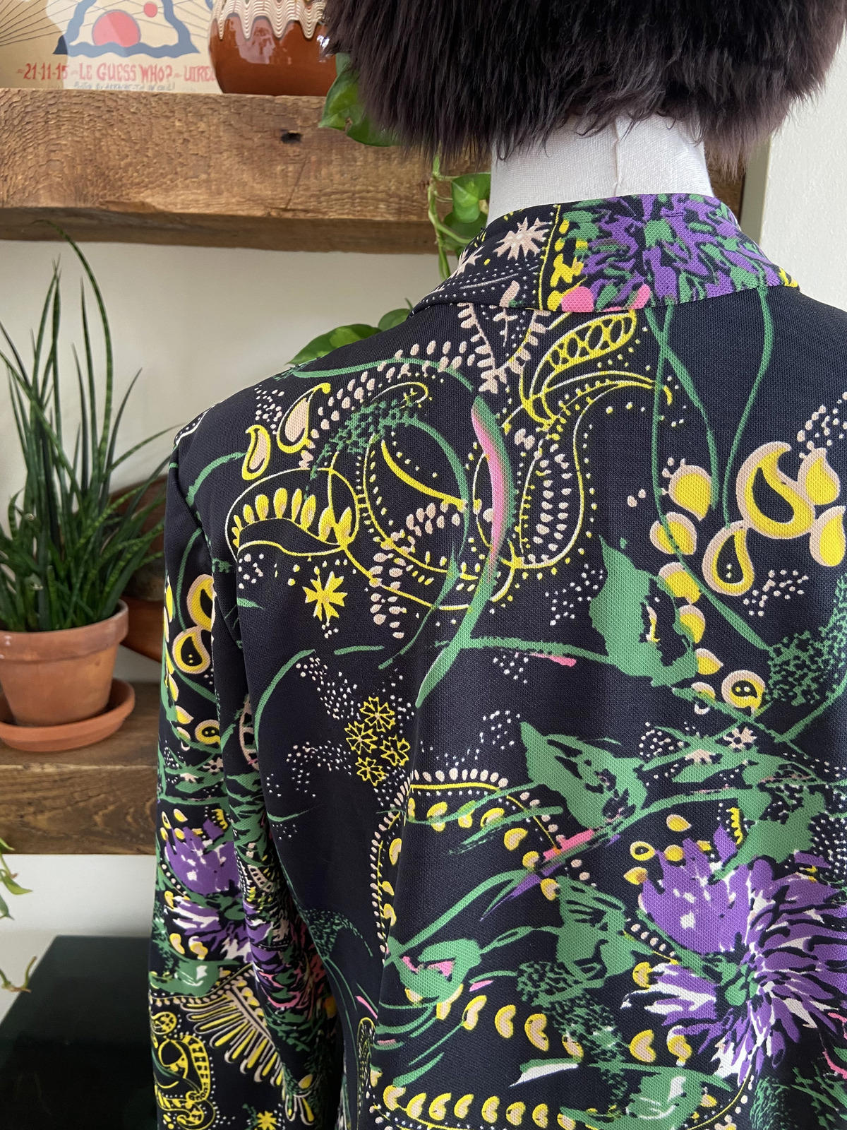 Vintage 1960s Psychedelic Print Shirt