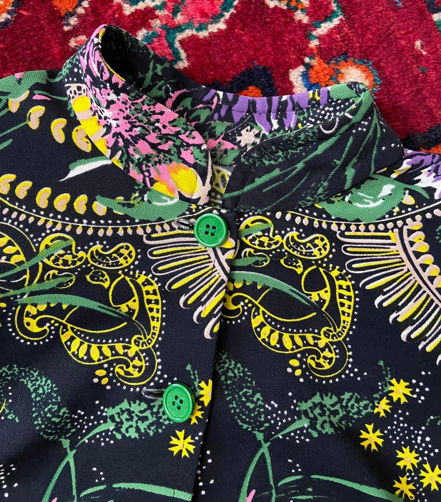 Vintage 1960s Psychedelic Print Shirt