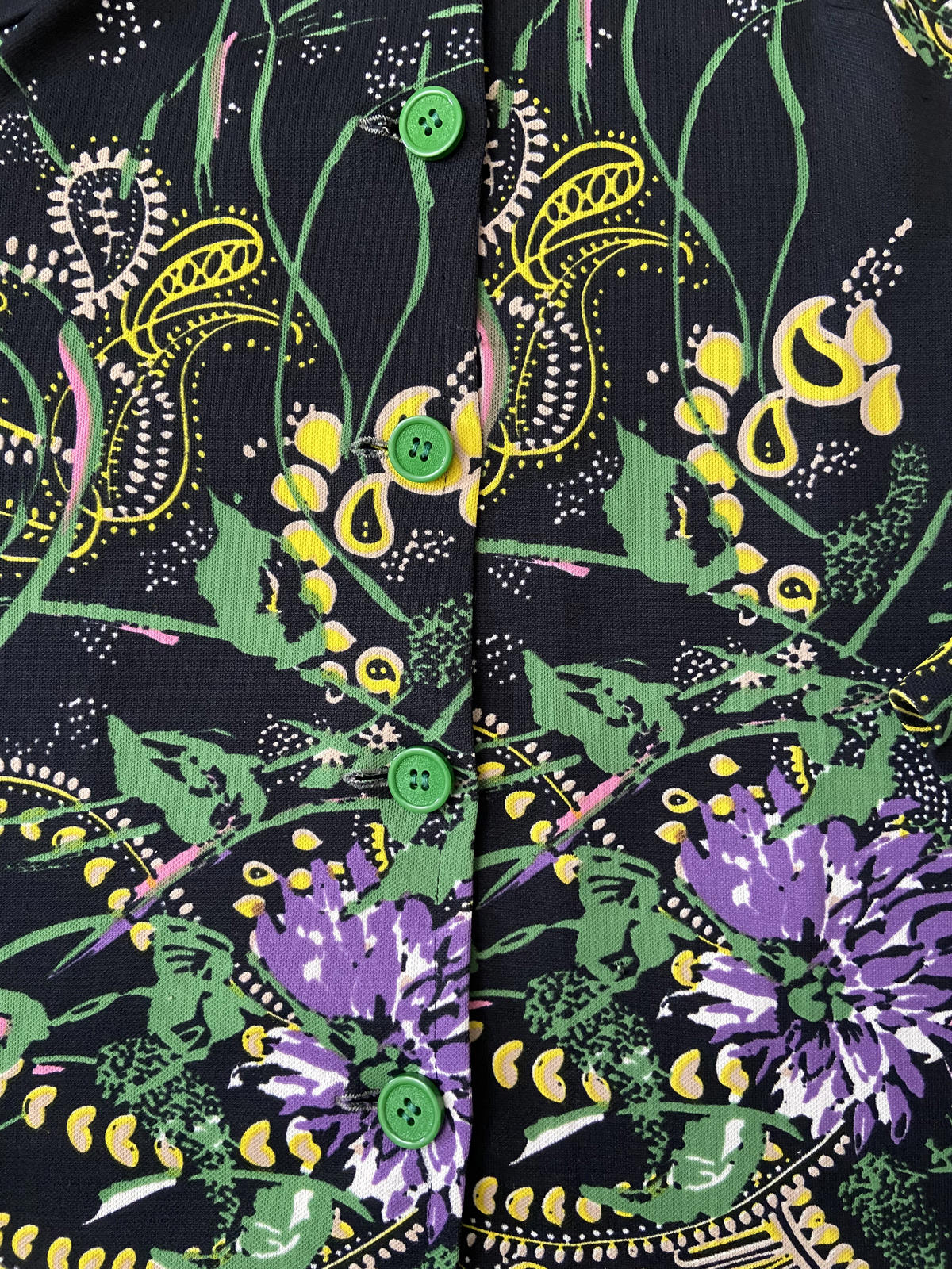 Vintage 1960s Psychedelic Print Shirt