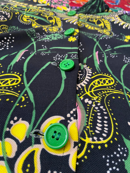 Vintage 1960s Psychedelic Print Shirt