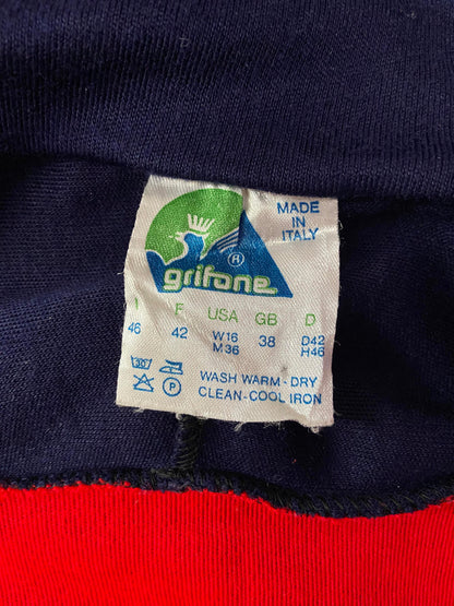 Vintage 1970s Red Navy Track Top