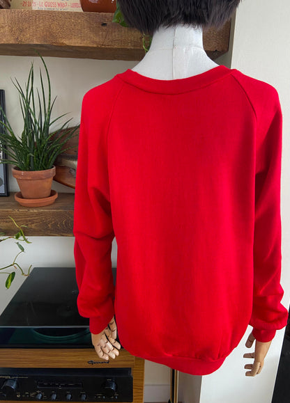 Vintage 1980s Red World's Greatest Sweatshirt