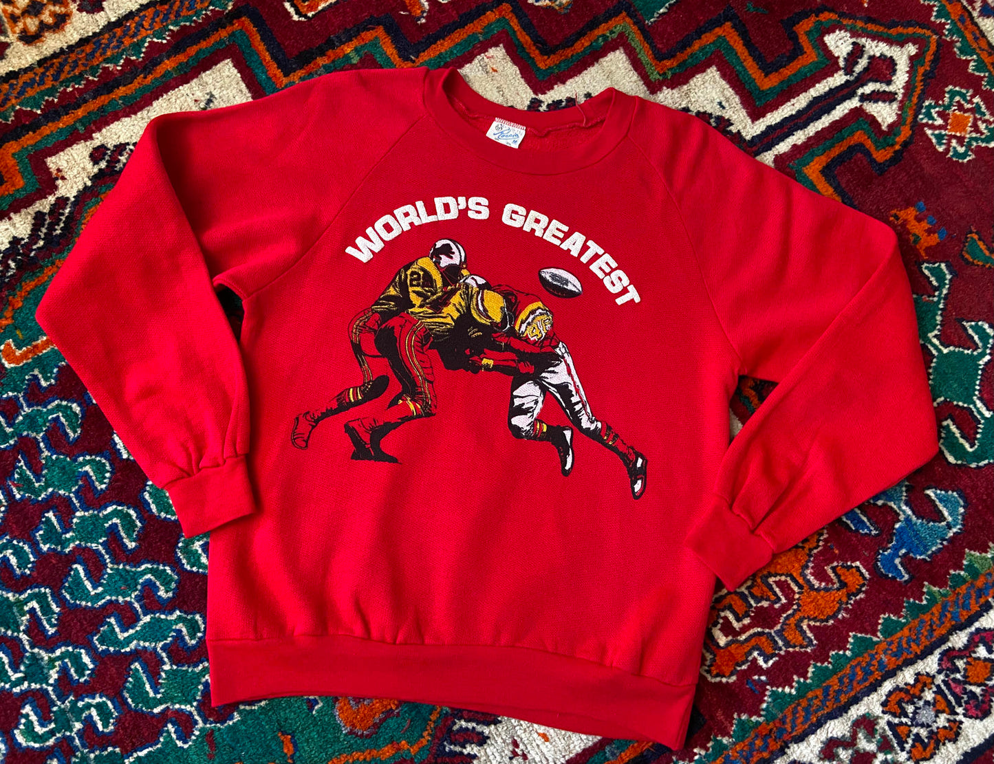Vintage 1980s Red World's Greatest Sweatshirt