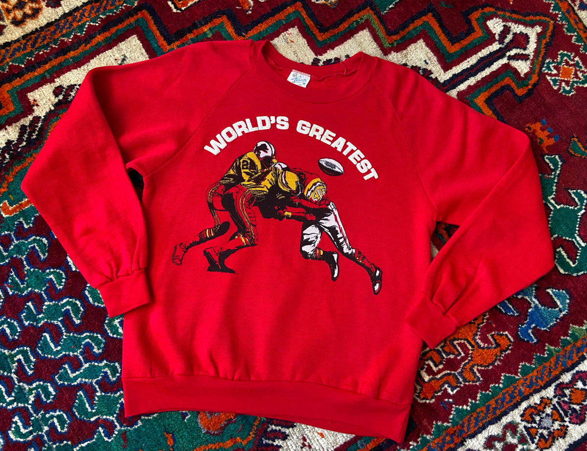 Vintage 1980s Red World's Greatest Sweatshirt