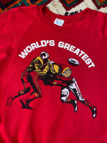 Vintage 1980s Red World's Greatest Sweatshirt