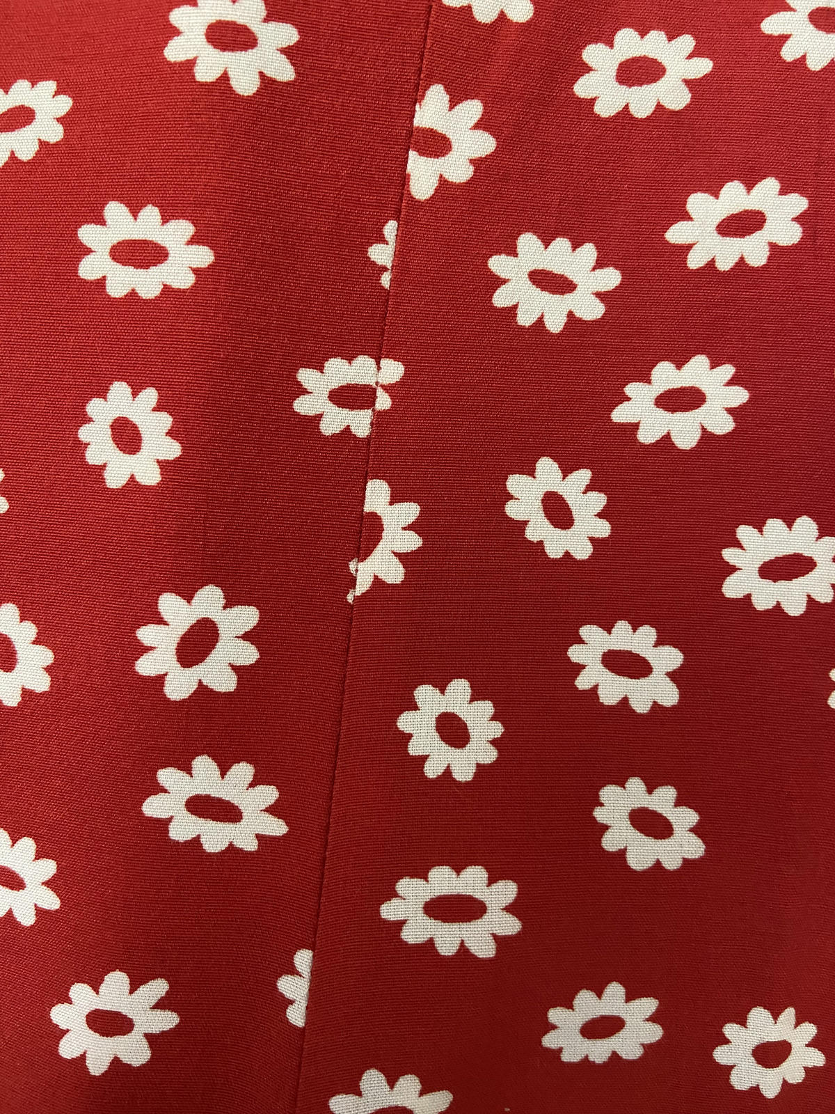 Vintage Red White Floral Sundress