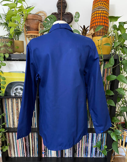 Vintage Blue Czech Worker Chore Jacket