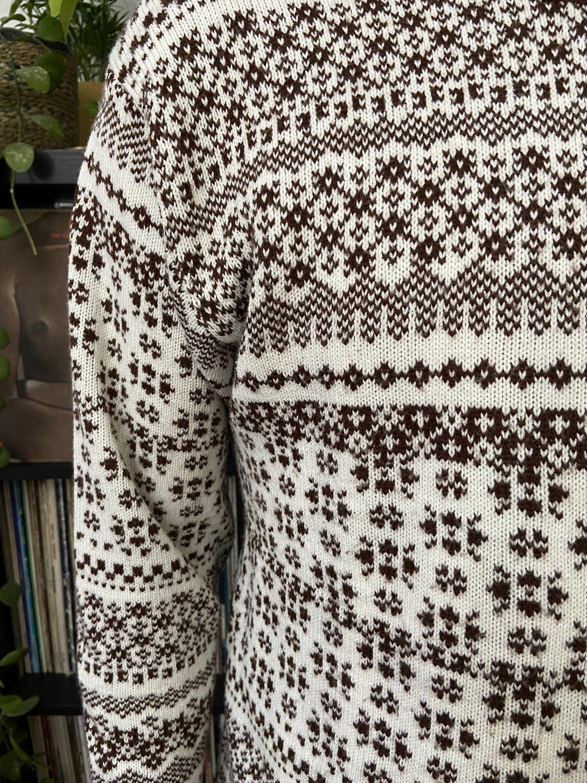 Vintage 1980s Cream and Brown C&A Jumper