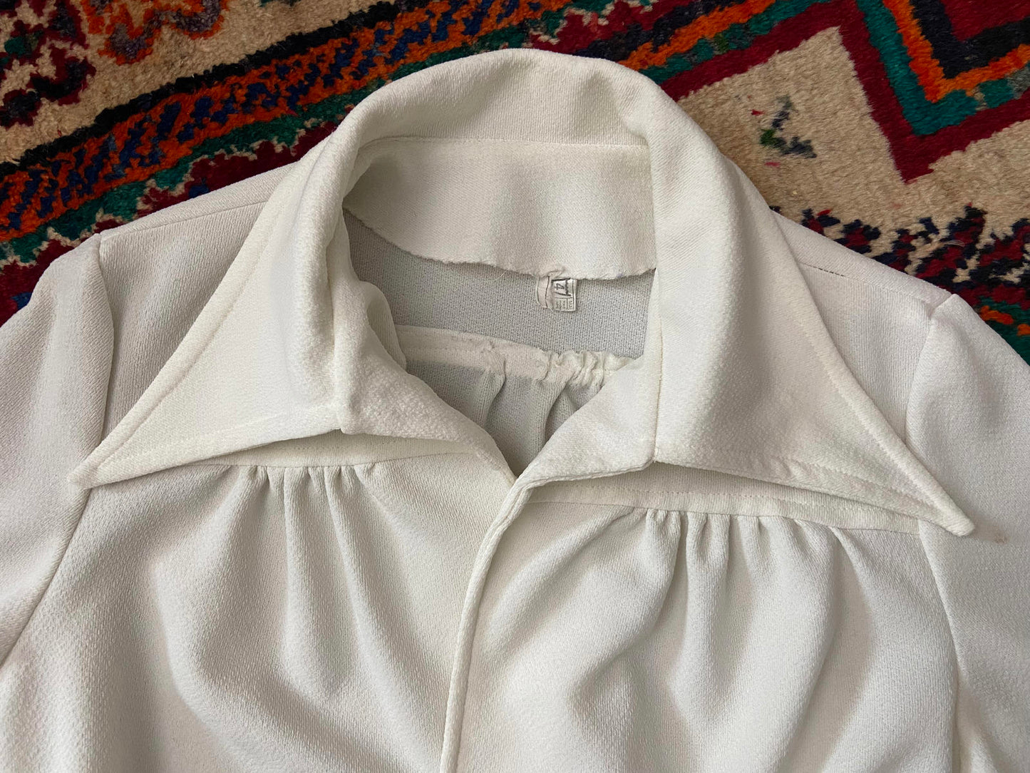 Vintage 1970s Dagger Collar Belted Jacket