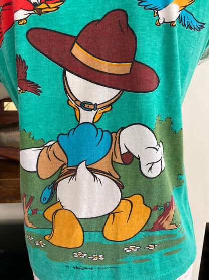 Vintage 1980s Walt Disney Donald Duck Camp Top