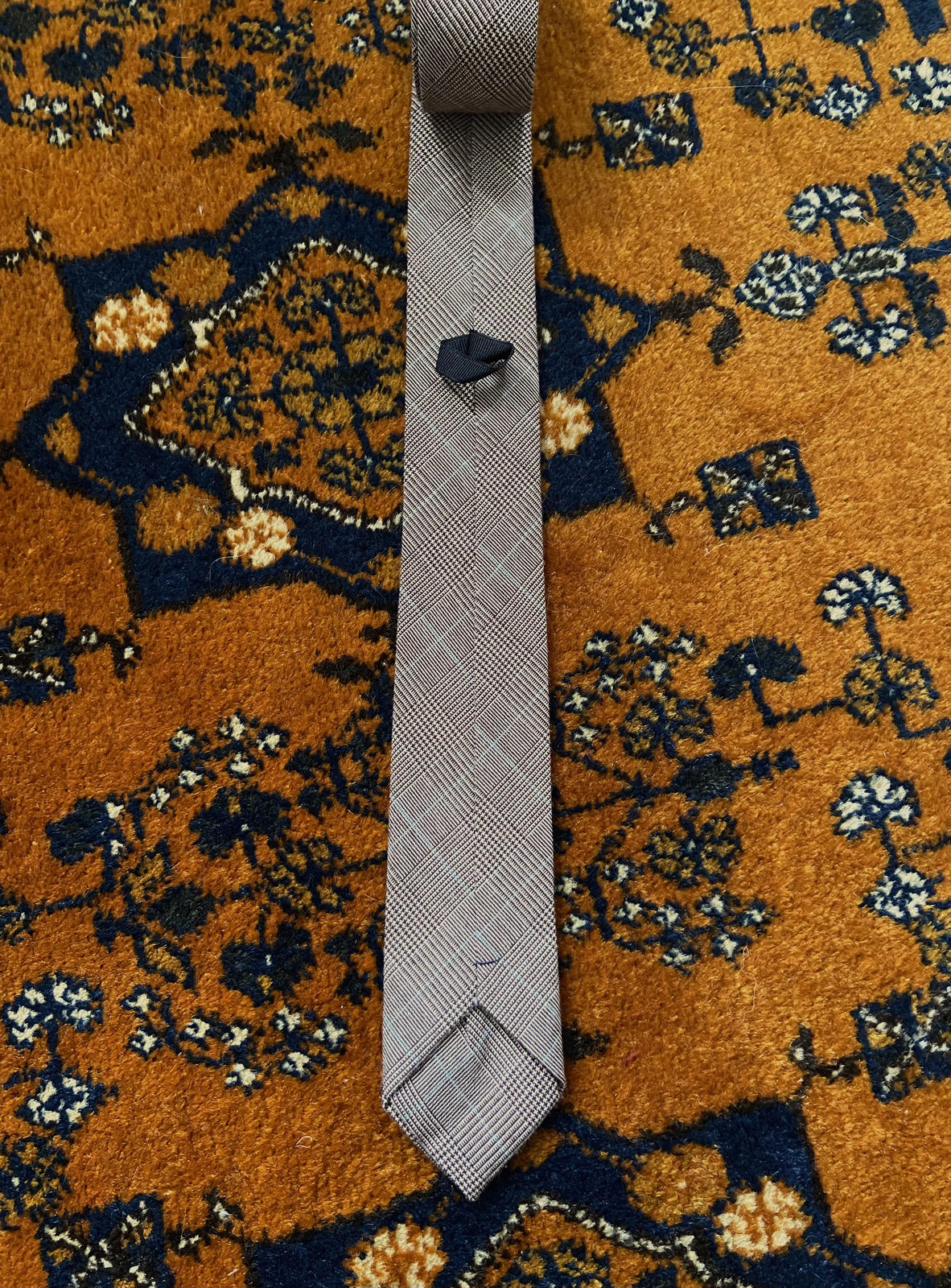 Vintage 1970s Slim Brown Tie
