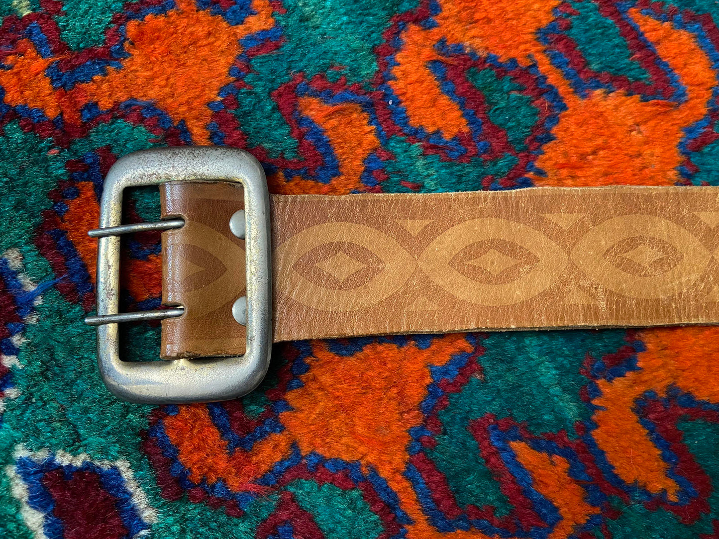 Vintage 1970s Double Prong Belt