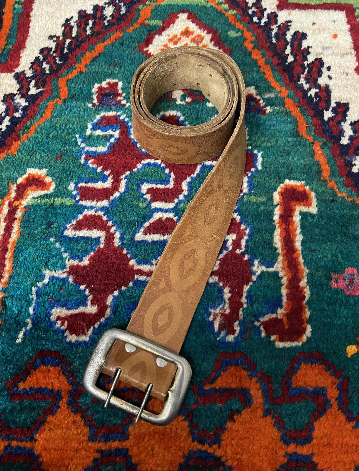 Vintage 1970s Double Prong Belt