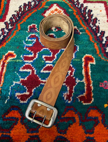 Vintage 1970s Double Prong Belt