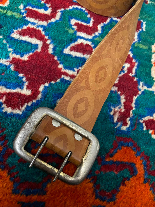Vintage 1970s Double Prong Belt